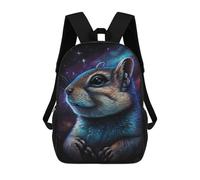 sinyumoney Mochilas De 17 Pulgadas Cosmic Chipmunk Greeting Card Mochila Escolar Para Niños, Impresa En 3D Para Niños De Primaria Y Secundaria.