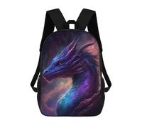 sinyumoney Mochilas De 17 Pulgadas Cosmic Dragon Artwork-3 Mochila Escolar Infantil Impresa En 3D Para Niños De Primaria Y Secundaria