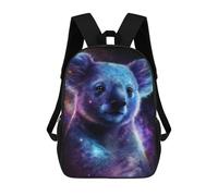 sinyumoney Mochilas De 17 Pulgadas Cosmic Koala Art Print-12 Mochila Escolar Para Niños, Impresa En 3D Para Niños De Primaria Y Secundaria.