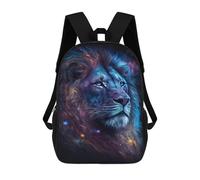 sinyumoney Mochilas De 17 Pulgadas Cosmic Lion Art Print-18 Mochila Escolar Para Niños, Impresa En 3D Para Niños De Primaria Y Secundaria.