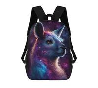 sinyumoney Mochilas De 17 Pulgadas Cosmic Llama Portrait-11 Mochila Escolar Para Niños, Impresa En 3D Para Niños De Primaria Y Secundaria.