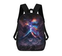 sinyumoney Mochilas De 17 Pulgadas Cosmic Mountain Landscape Mochila Escolar Para Niños, Impresa En 3D Para Niños De Primaria Y Secundaria.