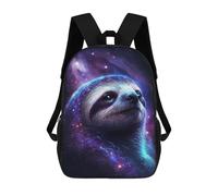 sinyumoney Mochilas De 17 Pulgadas Cosmic Sloth Portrait-9 Mochila Escolar Infantil Impresa En 3D Para Niños De Primaria Y Secundaria