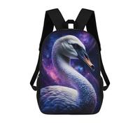 sinyumoney Mochilas De 17 Pulgadas Cosmic Swan Art Print-6 Mochila Escolar Para Niños, Impresa En 3D Para Niños De Primaria Y Secundaria.