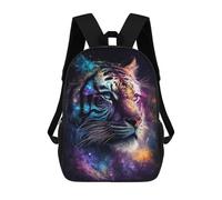 sinyumoney Mochilas De 17 Pulgadas Cosmic Tiger Art Print Mochila Escolar Para Niños, Impresa En 3D Para Niños De Primaria Y Secundaria.