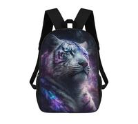 sinyumoney Mochilas De 17 Pulgadas Cosmic Tiger Portrait-2 Mochila Escolar Infantil Impresa En 3D Para Niños De Primaria Y Secundaria