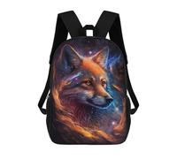 sinyumoney Mochilas De 17 Pulgadas Cosmic Wolf Portrait-50 Mochila Escolar Infantil Impresa En 3D Para Niños De Primaria Y Secundaria