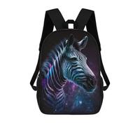 sinyumoney Mochilas De 17 Pulgadas Cosmic Zebra Art Print-9 Mochila Escolar Infantil Impresa En 3D Para Niños De Primaria Y Secundaria