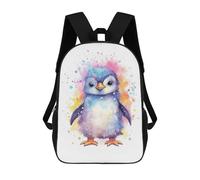 sinyumoney Mochilas De 17 Pulgadas Cute Baby Penguin Painting Mochila Escolar Para Niños, Impresa En 3D Para Niños De Primaria Y Secundaria.