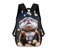 sinyumoney Mochilas De 17 Pulgadas Cute Otter Mochila Escolar Infantil Impresa En 3D Para Niños De Primaria Y Secundaria