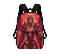 sinyumoney Mochilas De 17 Pulgadas Dragon Armor Fantasy Woman Mochila Escolar Para Niños, Impresa En 3D Para Niños De Primaria Y Secundaria.