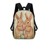 sinyumoney Mochilas De 17 Pulgadas Easter Bunny Decorations-1 Mochila Escolar Para Niños, Impresa En 3D Para Niños De Primaria Y Secundaria.