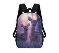 sinyumoney Mochilas De 17 Pulgadas Fawn And Doe in Forest Mochila Escolar Infantil Impresa En 3D Para Niños De Primaria Y Secundaria