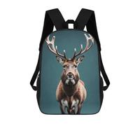 sinyumoney Mochilas De 17 Pulgadas Festive Deer Mochila Escolar Infantil Impresa En 3D Para Niños De Primaria Y Secundaria