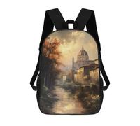 sinyumoney Mochilas De 17 Pulgadas Florence Italy Art Mochila Escolar Para Niños, Impresa En 3D Para Niños De Primaria Y Secundaria.