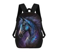 sinyumoney Mochilas De 17 Pulgadas Galactic Horse Art Print-1 Mochila Escolar Infantil Impresa En 3D Para Niños De Primaria Y Secundaria