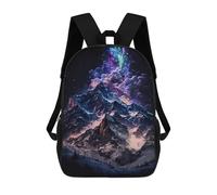 sinyumoney Mochilas De 17 Pulgadas Galactic Mountain Range Mochila Escolar Infantil Impresa En 3D Para Niños De Primaria Y Secundaria