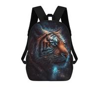 sinyumoney Mochilas De 17 Pulgadas Galactic Tiger Portrait-25 Mochila Escolar Infantil Impresa En 3D Para Niños De Primaria Y Secundaria