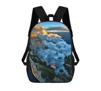 sinyumoney Mochilas De 17 Pulgadas Grand Canyon Fire Smoke Mochila Escolar Infantil Impresa En 3D Para Niños De Primaria Y Secundaria