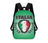 sinyumoney Mochilas De 17 Pulgadas Italy Flag Mochila Escolar Infantil Impresa En 3D Para Niños De Primaria Y Secundaria