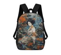 sinyumoney Mochilas De 17 Pulgadas Japanese Girls Mochila Escolar Infantil Impresa En 3D Para Niños De Primaria Y Secundaria