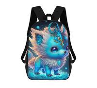 sinyumoney Mochilas De 17 Pulgadas Magical Fantasy Fox Art Print -1 Mochila Escolar Para Niños, Impresa En 3D Para Niños De Primaria Y Secundaria.