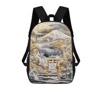 sinyumoney Mochilas De 17 Pulgadas Mount Fujis Golden Gateway Mochila Escolar Infantil Impresa En 3D Para Niños De Primaria Y Secundaria