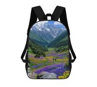 sinyumoney Mochilas De 17 Pulgadas Mountain Valley Hikers Mochila Escolar Infantil Impresa En 3D Para Niños De Primaria Y Secundaria
