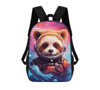 sinyumoney Mochilas De 17 Pulgadas Panda Astronaut Space Suit-10 Mochila Escolar Infantil Impresa En 3D Para Niños De Primaria Y Secundaria
