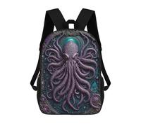 sinyumoney Mochilas De 17 Pulgadas Para Niños, Mochila Escolar Ancient Cthulhu Mochila Escolar Impresa En 3D Para Niños De Primaria Y Secundaria