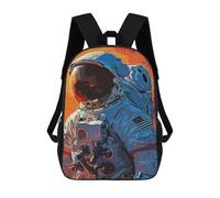 sinyumoney Mochilas De 17 Pulgadas Para Niños, Mochila Escolar Astronauts Artistic Mochila Escolar Impresa En 3D Para Niños De Primaria Y Secundaria