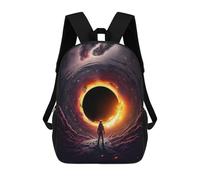 sinyumoney Mochilas De 17 Pulgadas Para Niños, Mochila Escolar Black Hole V2 Mochila Escolar Impresa En 3D Para Niños De Primaria Y Secundaria