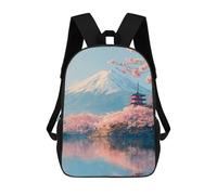 sinyumoney Mochilas De 17 Pulgadas Para Niños, Mochila Escolar Cherry Blossom Serenity with Mount Fuji -1 Mochila Escolar Impresa En 3D Para Niños De Primaria Y Secundaria