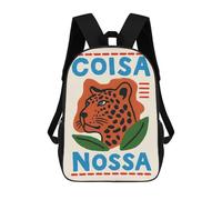 sinyumoney Mochilas De 17 Pulgadas Para Niños, Mochila Escolar Coisa Nossa Leopard Illustration Mochila Escolar Impresa En 3D Para Niños De Primaria Y Secundaria