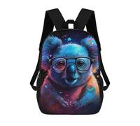 sinyumoney Mochilas De 17 Pulgadas Para Niños, Mochila Escolar Colorful Koala with Glasses-4 Mochila Escolar Impresa En 3D Para Niños De Primaria Y Secundaria
