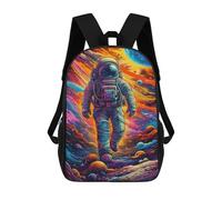 sinyumoney Mochilas De 17 Pulgadas Para Niños, Mochila Escolar Cosmic Astronaut Journey-6 Mochila Escolar Impresa En 3D Para Niños De Primaria Y Secundaria