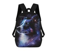 sinyumoney Mochilas De 17 Pulgadas Para Niños, Mochila Escolar Cosmic Canine Portrait-10 Mochila Escolar Impresa En 3D Para Niños De Primaria Y Secundaria