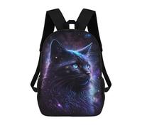 sinyumoney Mochilas De 17 Pulgadas Para Niños, Mochila Escolar Cosmic Cat Portrait-41 Mochila Escolar Impresa En 3D Para Niños De Primaria Y Secundaria