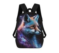 sinyumoney Mochilas De 17 Pulgadas Para Niños, Mochila Escolar Cosmic Fox Art Print-9 Mochila Escolar Impresa En 3D Para Niños De Primaria Y Secundaria
