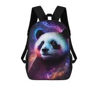 sinyumoney Mochilas De 17 Pulgadas Para Niños, Mochila Escolar Cosmic Panda Wall Art Print Mochila Escolar Impresa En 3D Para Niños De Primaria Y Secundaria
