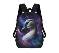 sinyumoney Mochilas De 17 Pulgadas Para Niños, Mochila Escolar Cosmic Swan Art Print-9 Mochila Escolar Impresa En 3D Para Niños De Primaria Y Secundaria