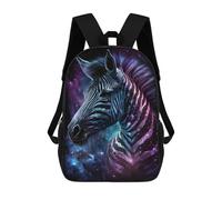 sinyumoney Mochilas De 17 Pulgadas Para Niños, Mochila Escolar Cosmic Zebra Art Print-1 Mochila Escolar Impresa En 3D Para Niños De Primaria Y Secundaria