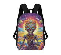 sinyumoney Mochilas De 17 Pulgadas Para Niños, Mochila Escolar Cute Monster Mochila Escolar Impresa En 3D Para Niños De Primaria Y Secundaria