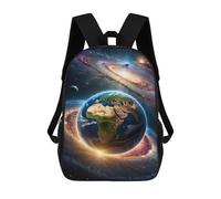 sinyumoney Mochilas De 17 Pulgadas Para Niños, Mochila Escolar Earth from Space A Cosmic View -1 Mochila Escolar Impresa En 3D Para Niños De Primaria Y Secundaria