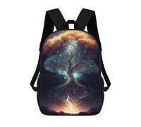 sinyumoney Mochilas De 17 Pulgadas Para Niños, Mochila Escolar Enchanted Tree of Life Art Print Mochila Escolar Impresa En 3D Para Niños De Primaria Y Secundaria