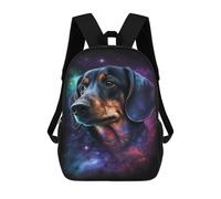 sinyumoney Mochilas De 17 Pulgadas Para Niños, Mochila Escolar Galactic Dachshund Art Print -1 Mochila Escolar Impresa En 3D Para Niños De Primaria Y Secundaria
