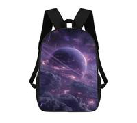 sinyumoney Mochilas De 17 Pulgadas Para Niños, Mochila Escolar Galactic Dreamscape -5 Mochila Escolar Impresa En 3D Para Niños De Primaria Y Secundaria