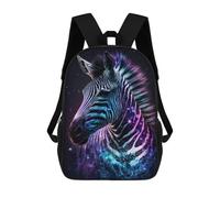 sinyumoney Mochilas De 17 Pulgadas Para Niños, Mochila Escolar Galactic Zebra Art Print -3 Mochila Escolar Impresa En 3D Para Niños De Primaria Y Secundaria