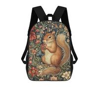 sinyumoney Mochilas De 17 Pulgadas Para Niños, Mochila Escolar Garden Squirrel with Berries Mochila Escolar Impresa En 3D Para Niños De Primaria Y Secundaria