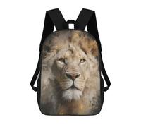 sinyumoney Mochilas De 17 Pulgadas Para Niños, Mochila Escolar Golden Lion Majesty -2 Mochila Escolar Impresa En 3D Para Niños De Primaria Y Secundaria